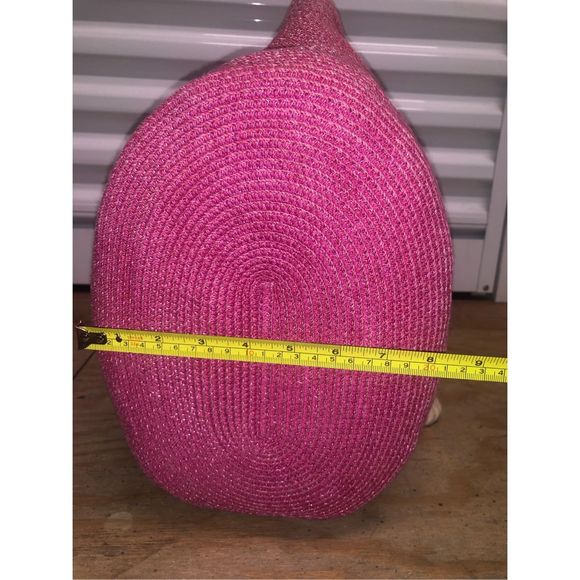 Threads - Saks Fifth Avenue, HUGE Pink Woven Rope Beach Bag - Picture 10 of 10